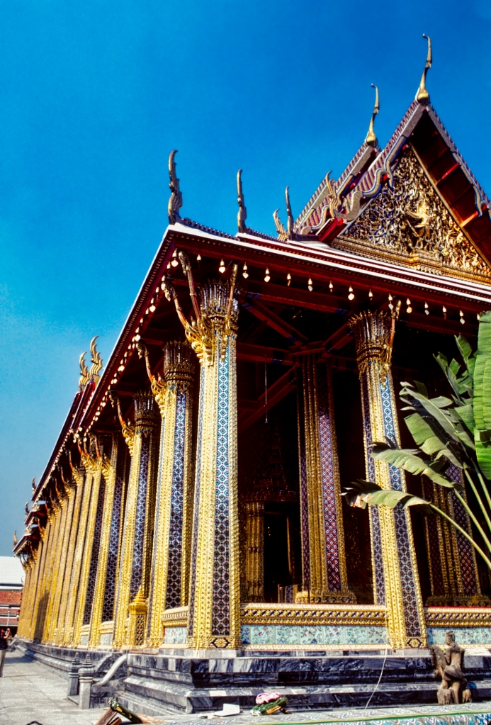 Glass And Gold Columns, Wat Phra Keow, Bangkok