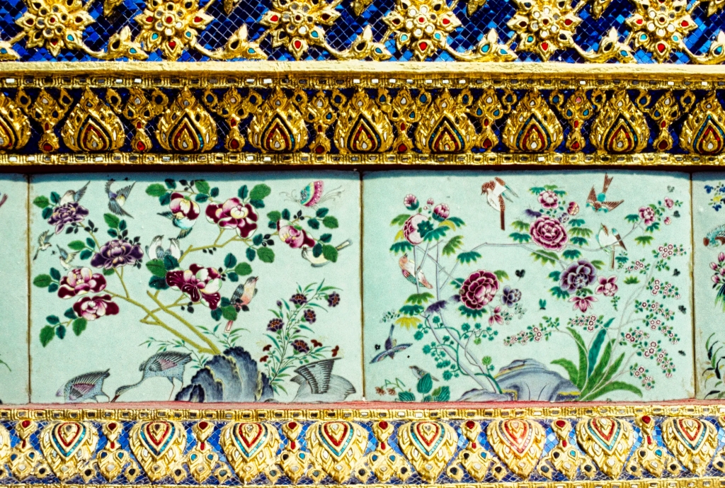 Chinese Porcelain Tiles, Ubusot, Wat Phra Kaew