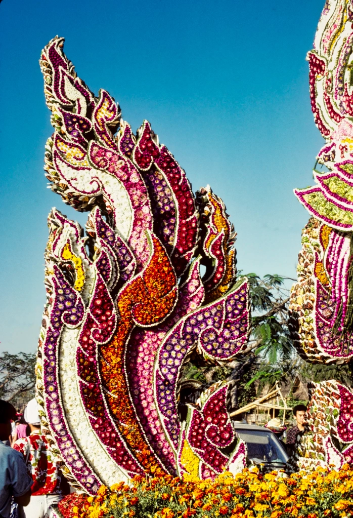 Naga Float, Chiang Mai Flower Festival