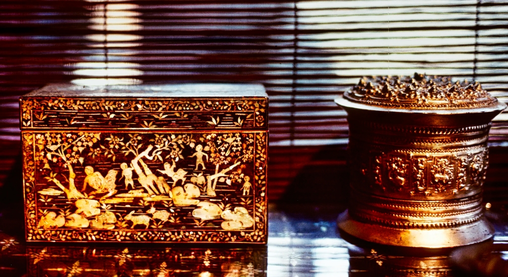 Mother of Pearl and Silverware Boxes, Jim Thompson House, Bangkok, TH