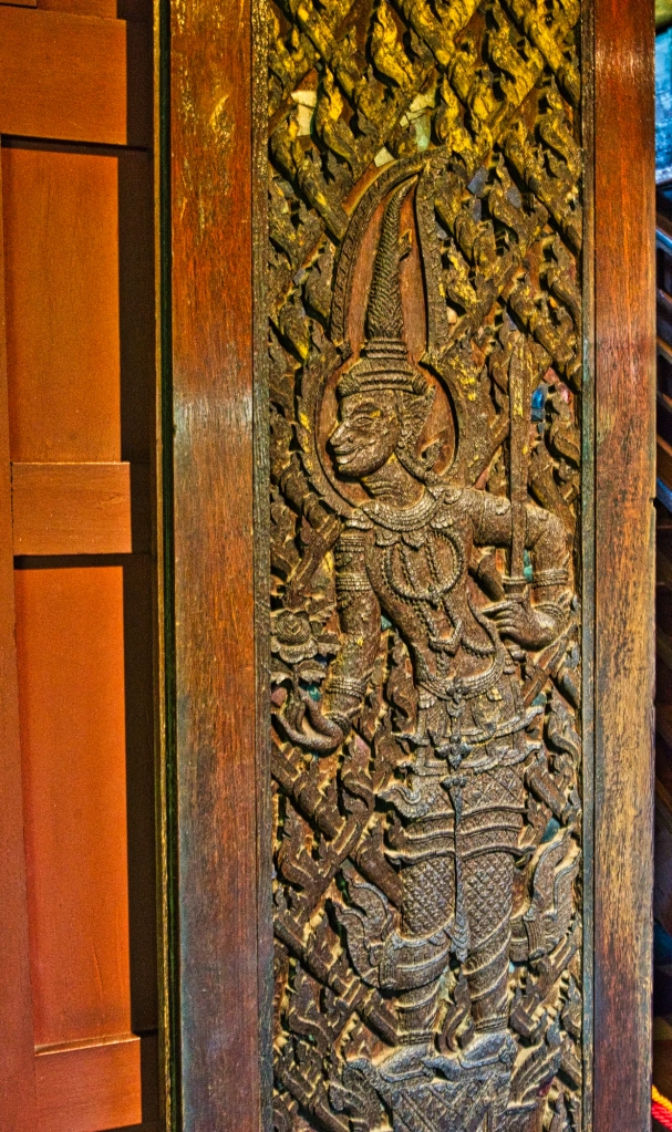 Carved Wood Door, Jim Thompson House, Bangkok, TH