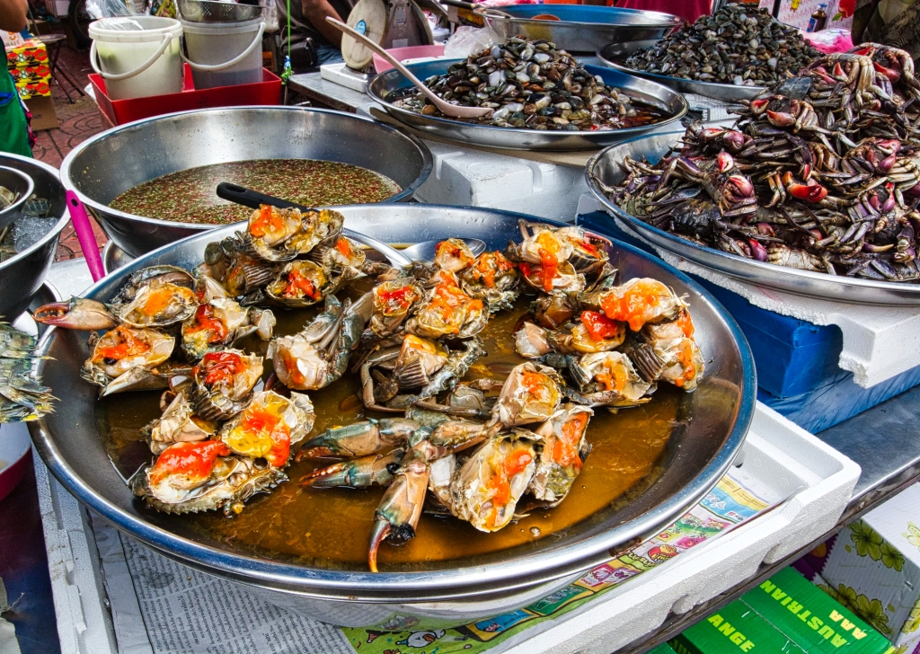 Market Food Dishes, Bangkok, TH