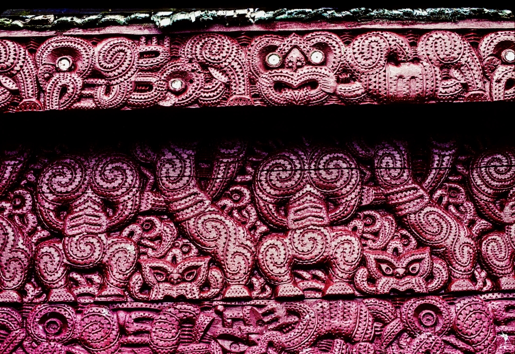 Meeting House Carving, Whakarewarewa, Rotorua, NZ