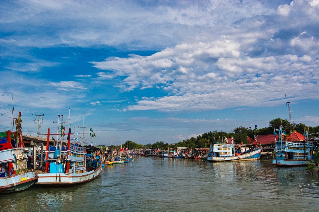 Harbour, Laem Phak Bia, Thailand