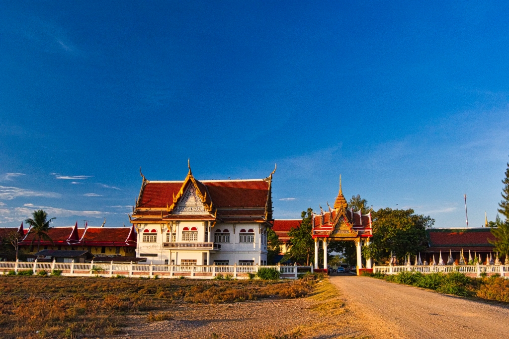 Monastery near Laem Phak Bia Project, Phetchaburi, Thailand
