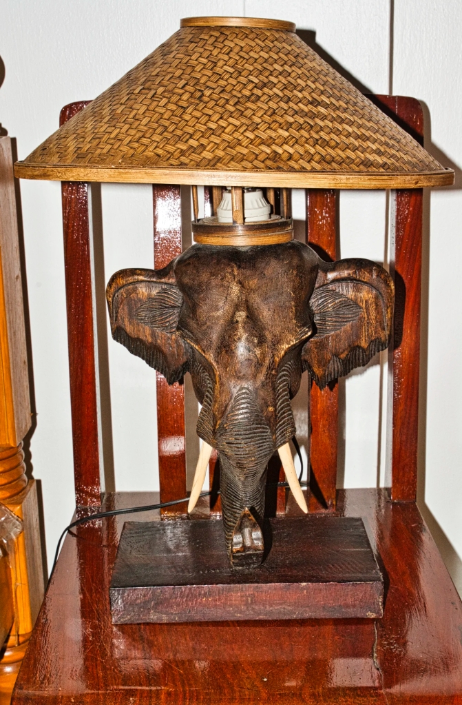 Elephant Lamp, Baan Tebpitak, Ayutthaya, Thailand
