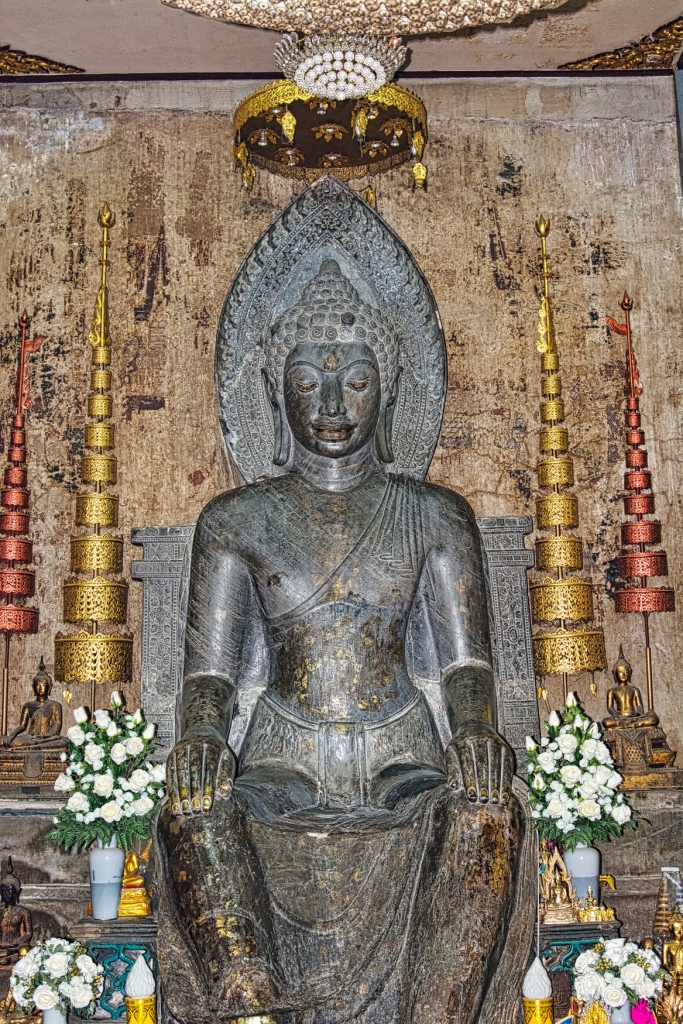 Greenstone Buddha, Wat Na Phra Meru Rachikaram, Ayutthaya, Thailand